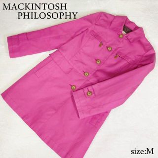 マッキントッシュフィロソフィー(MACKINTOSH PHILOSOPHY)のマッキントッシュ フィロソフィーステンカラーコート　ピンク(トレンチコート)