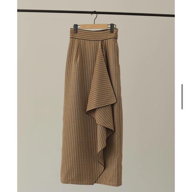 【美品】louren stripe lace wrap pencil skirt レディースのスカート(ロングスカート)の商品写真