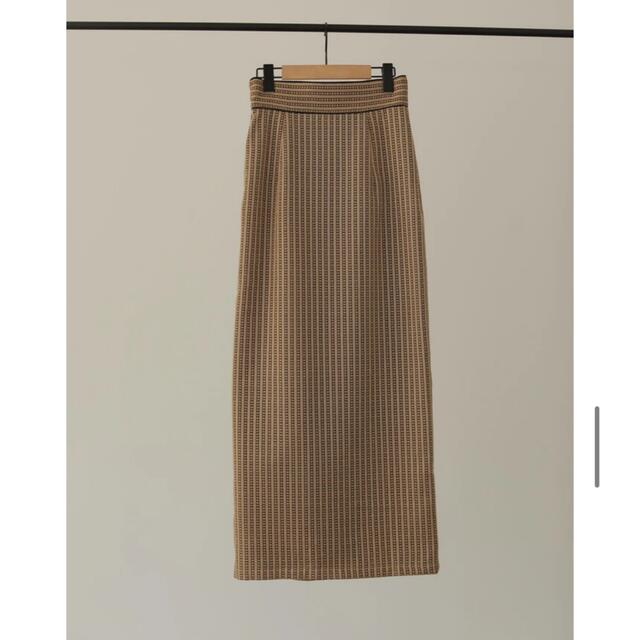 【美品】louren stripe lace wrap pencil skirt レディースのスカート(ロングスカート)の商品写真