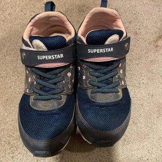 スーパースター(SUPERSTAR)のスーパースター　ネイビー　22せんち(スニーカー)