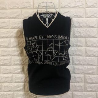 ジュンコシマダ(JUNKO SHIMADA)の新品　ジュンコ　シマダ　ウール　ニット　ベスト(ベスト/ジレ)