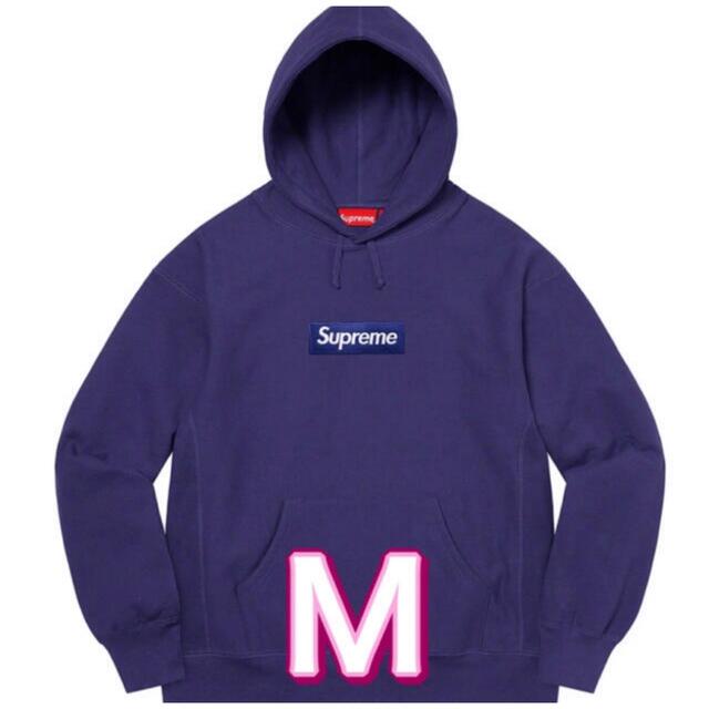 Supreme Box Logo Hooded Sweatshirt ネイビー