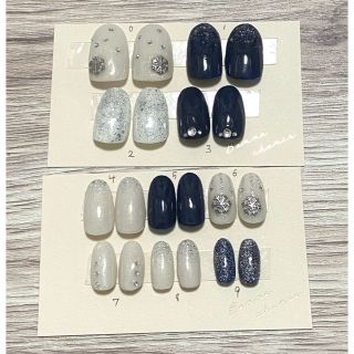 【全サイズ】ウインターネイルチップ コスメ/美容のネイル(つけ爪/ネイルチップ)の商品写真