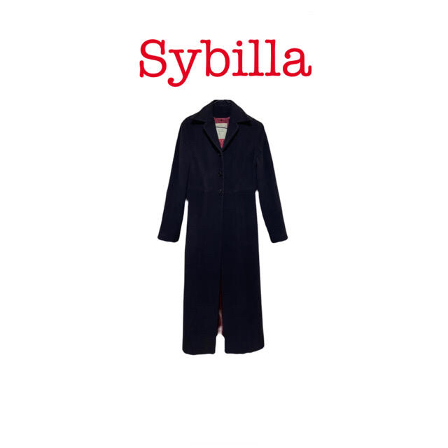 【Sybilla】シビラ アンゴラ カシミヤ混 ロングコート