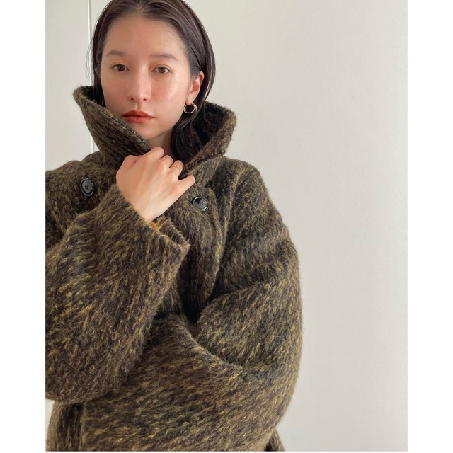 クラネ正規品！！新品紙タグ付き★日本製！MIX SHAGGY LADY COAT レディースのジャケット/アウター(ロングコート)の商品写真