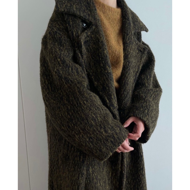 クラネ正規品！！新品紙タグ付き★日本製！MIX SHAGGY LADY COAT レディースのジャケット/アウター(ロングコート)の商品写真