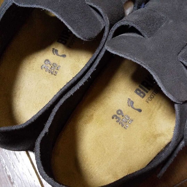 BIRKENSTOCK(ビルケンシュトック)のBIRKENSTOCK ロンドン スエード グレー 39 25cm 幅狭タイプ メンズの靴/シューズ(その他)の商品写真