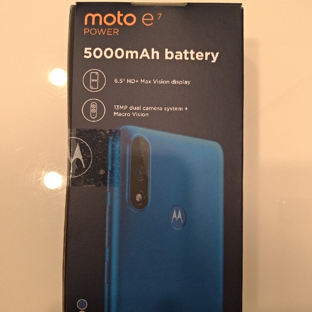 moto e7 power 新品　SIMフリー　タヒチブルー 1