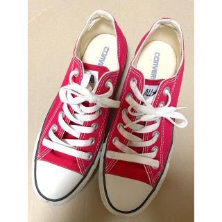 コンバース(CONVERSE)のconverse コンバース オールスター レッド 24.5cm(スニーカー)