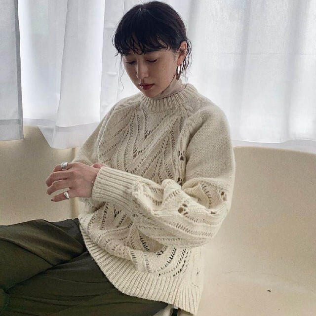 想像を超えての 美品クラネショートケーブルタートルニットclane