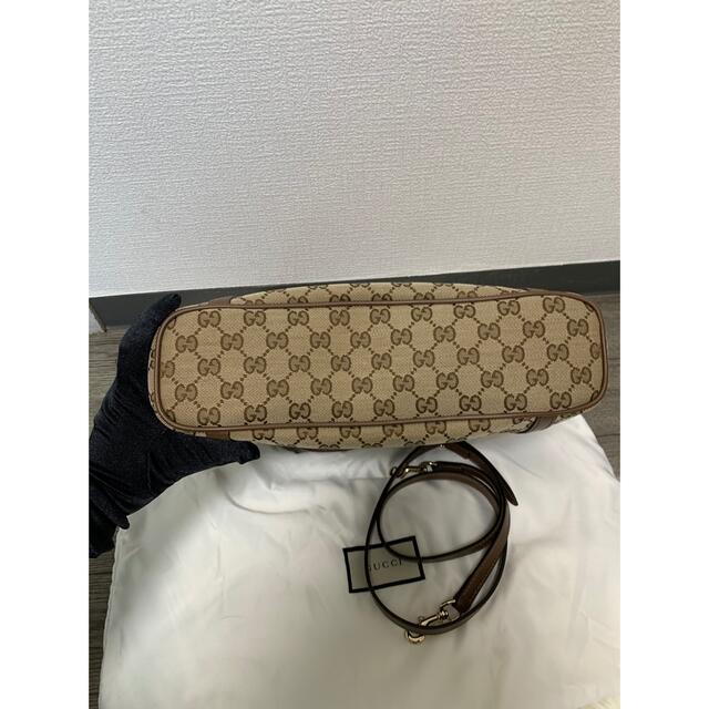 Gucci(グッチ)のGUCCI 388929 トートバッグ ベージュ×ダークブラウン レディースのバッグ(トートバッグ)の商品写真