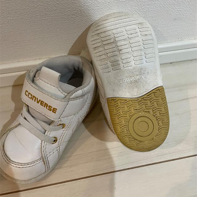 CONVERSE(コンバース)のconverse ホワイト　12.5㎝ キッズ/ベビー/マタニティのベビー靴/シューズ(~14cm)(スニーカー)の商品写真
