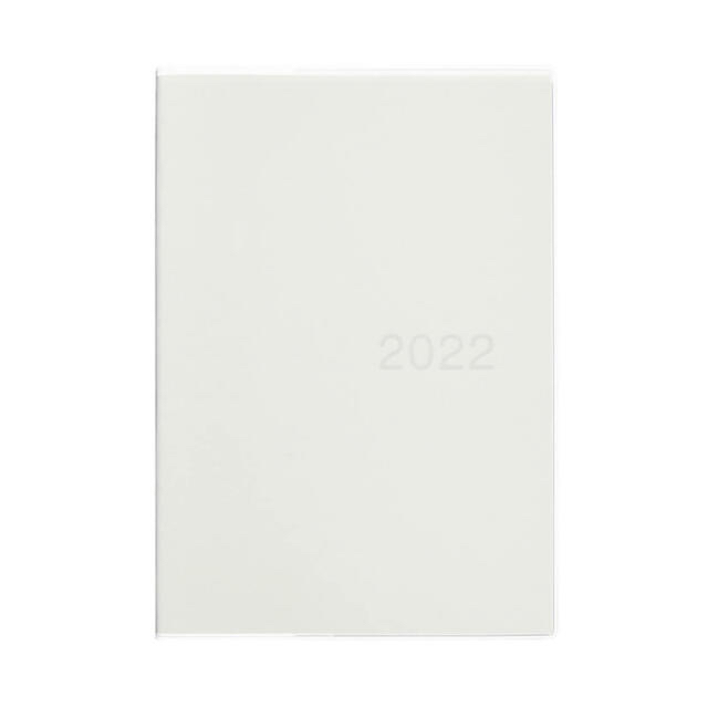 MUJI (無印良品)(ムジルシリョウヒン)の【新品・未使用】上質紙バーチカルスケジュール帳・２０２１年１２月始まり インテリア/住まい/日用品の文房具(カレンダー/スケジュール)の商品写真