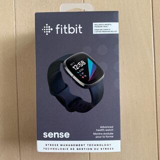 フィットフィット(fitfit)の【新品未使用】fitbit sense スマートウォッチ カーボン グラファイト(腕時計(デジタル))