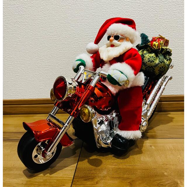 歌う踊るバイクサンタさん 東京ローソク製造 motorbike Santa品