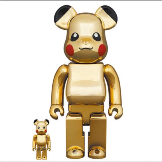 BE@RBRICK ピカチュウ GOLD CHROME Ver.100&400