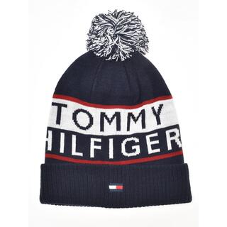 トミーヒルフィガー(TOMMY HILFIGER)のトミーヒルフィガーゴルフ　21年秋冬新作　ポンポンビーニー ニットキャップ(ニット帽/ビーニー)