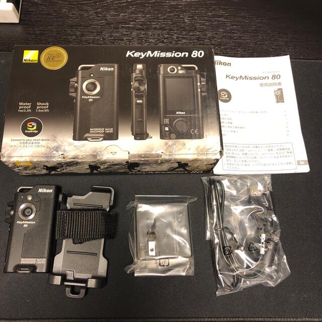 Nikon(ニコン)のニコン KeyMission 80 ブラック 2016年10月28日発売 スマホ/家電/カメラのカメラ(ビデオカメラ)の商品写真