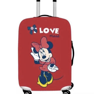 ディズニー(Disney)の1点のみ　スーツケースカバー　ワインレッド　XL(スーツケース/キャリーバッグ)