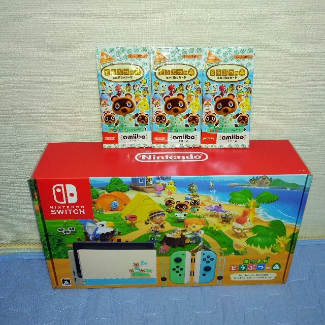 Nintendo Switch - 新品セット★スイッチあつまれ どうぶつの森セット＋アミーボカード第5弾3パック
