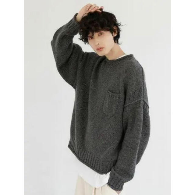 VICTIM(ヴィクティム)のVICTIM MELANGE GANDHI KNIT 21AW メンズのトップス(ニット/セーター)の商品写真