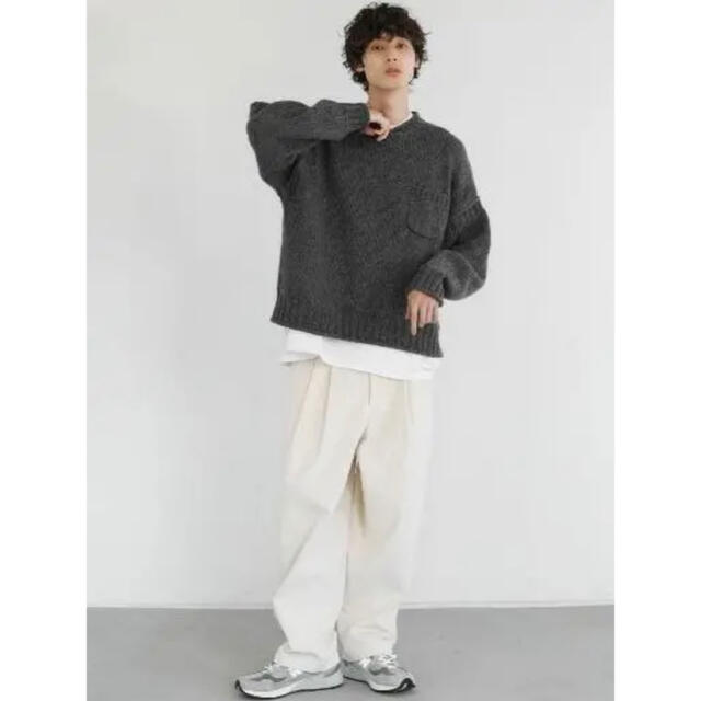 VICTIM(ヴィクティム)のVICTIM MELANGE GANDHI KNIT 21AW メンズのトップス(ニット/セーター)の商品写真