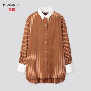 ユニクロ(UNIQLO)のユニクロ　コラボ　ストライプシャツ(シャツ/ブラウス(長袖/七分))