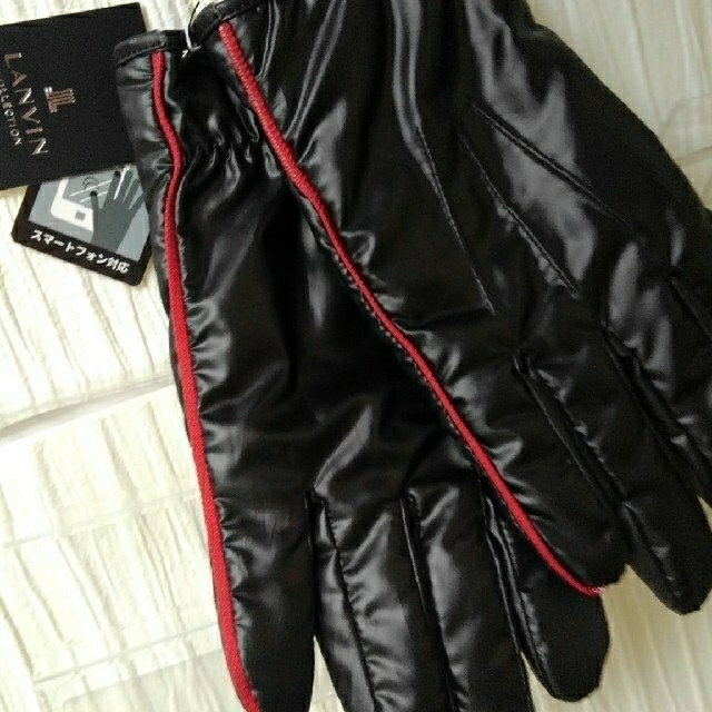 LANVIN COLLECTION(ランバンコレクション)のLANVIN COLLECTION ⭐新品⭐ 紳士黒の手袋,25センチ メンズのファッション小物(手袋)の商品写真