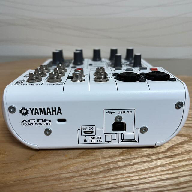 ヤマハ(ヤマハ)の【極美品】YAMAHA AG06 オーディオインターフェースミキサー 楽器のDTM/DAW(オーディオインターフェイス)の商品写真