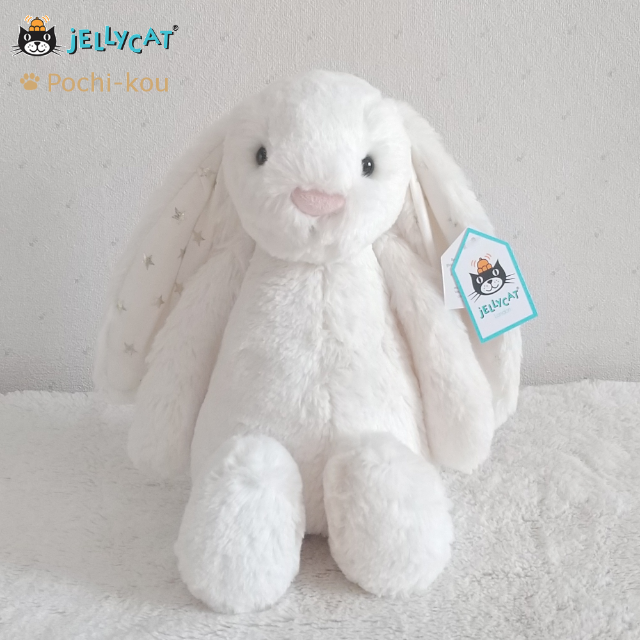 セール中♪ JELLYCAT うさぎ ぬいぐるみ 星柄 M 31cm