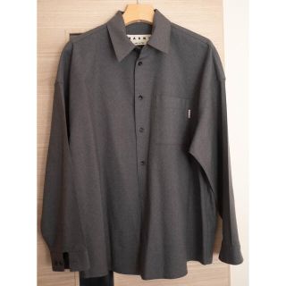 マルニ(Marni)の【まーぼー様専用】MARNI 20AWウールトロピカルシャツ(グレー)(シャツ)