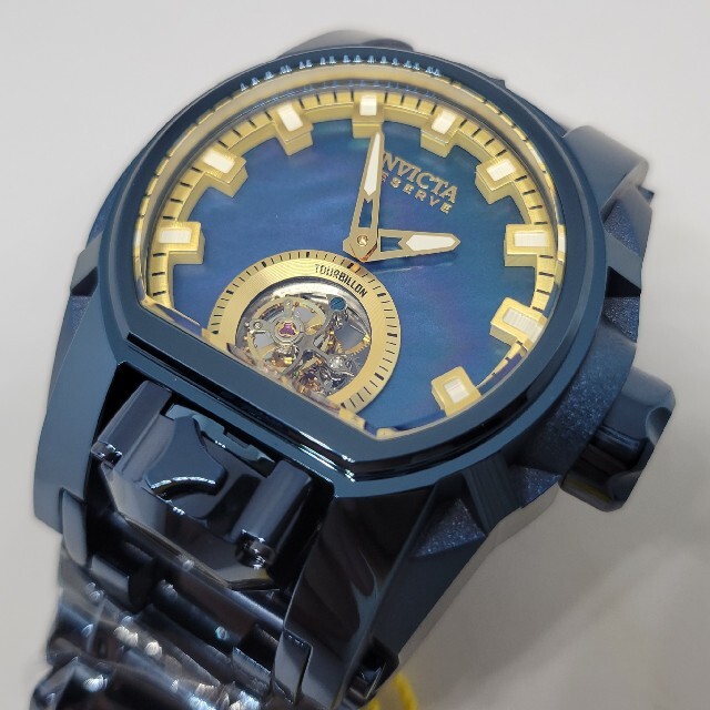 大人気の リザーブ 52mm Invicta - INVICTA ボルトゼウス ＢＬ トゥールビヨン マグナム 腕時計(アナログ)