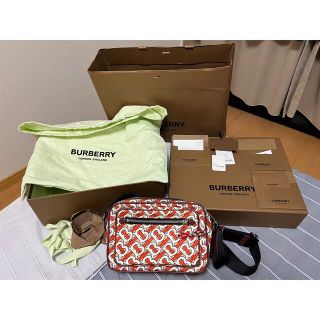 バーバリー(BURBERRY)の【大人気】Burberry バーバリー モノグラム&レザー メッセンジャーバッグ(メッセンジャーバッグ)