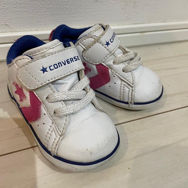 CONVERSE(コンバース)のconverse ピンク×ネイビー　12.5㎝ キッズ/ベビー/マタニティのベビー靴/シューズ(~14cm)(スニーカー)の商品写真