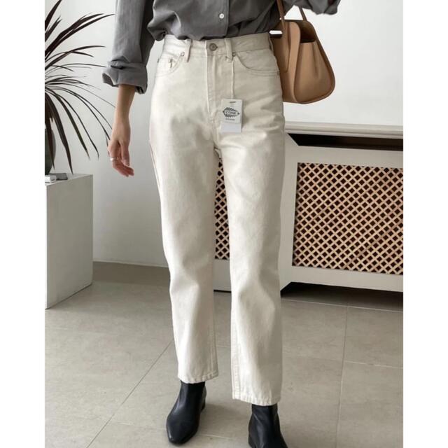de ondo Cone cream jeans レディースのパンツ(デニム/ジーンズ)の商品写真