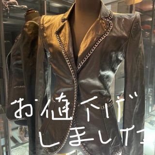 エンポリオアルマーニ(Emporio Armani)のアルマーニ皮ジャケット(レザージャケット)