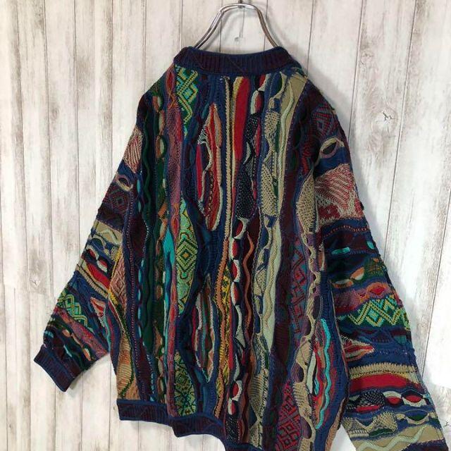 COOGI - 【激レア】coogi クージー 立体 編込み 3Dニット 即完売 COOGI - 【激レア】coogi クージー 立体 編込み 3Dニット 即完売