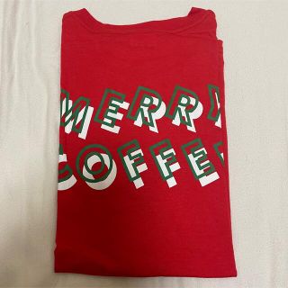 スターバックスコーヒー(Starbucks Coffee)のスターバックスコーヒー PTR用ホリデー非売品Tシャツ MERRY COFFEE(Tシャツ/カットソー(半袖/袖なし))