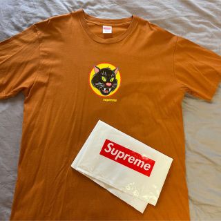 Supreme Black Cat Tee / Orange L Size