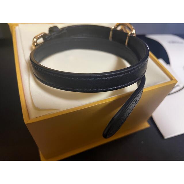 FENDI◎ミサンガブレスレット ズッカ ブラウン ホワイト