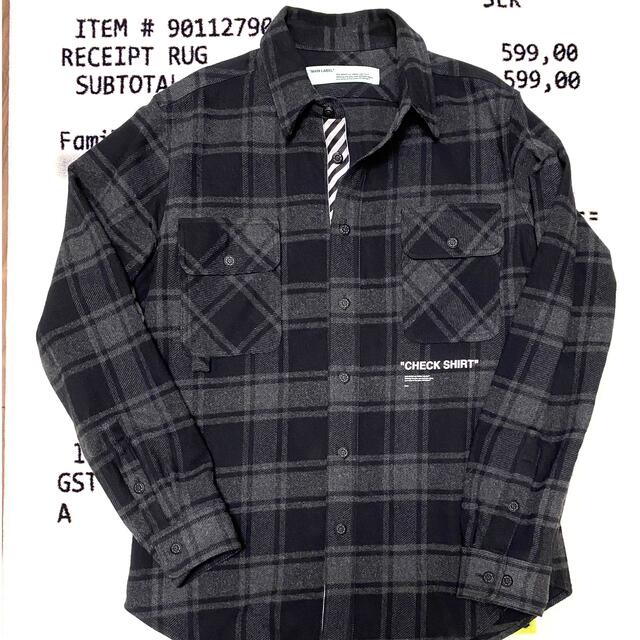 OFF-WHITE - ［中古］e フランネル クォート シャツ Lの通販 e&# オフ ...