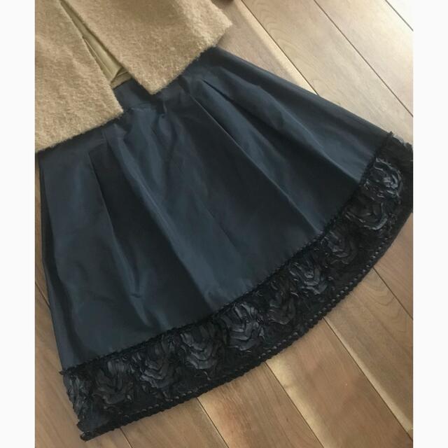 美品⭐️FRANCO FERRARO⭐️黒デザインスカート 3(Lサイズ)