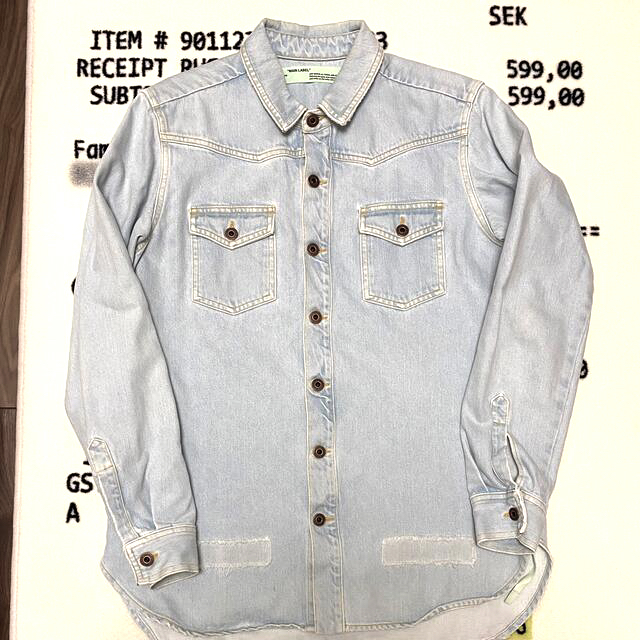 ［］off-white denim shirt M