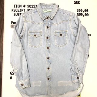 オフホワイト(OFF-WHITE)の［中古］off-white denim shirt M(Gジャン/デニムジャケット)