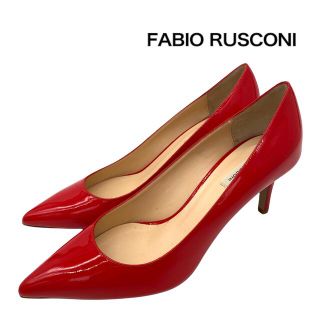 ファビオルスコーニ(FABIO RUSCONI)の【極美品】FABIO RUSCONI ファビオルスコーニ ポインテッドトゥ 赤(ハイヒール/パンプス)