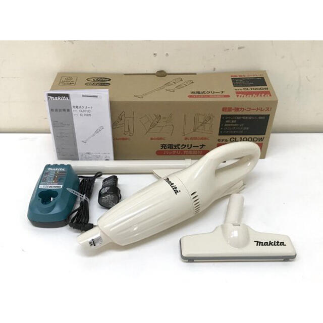 新品未使用 マキタ ハンドクリーナーCL100DW 充電器、バッテリー
