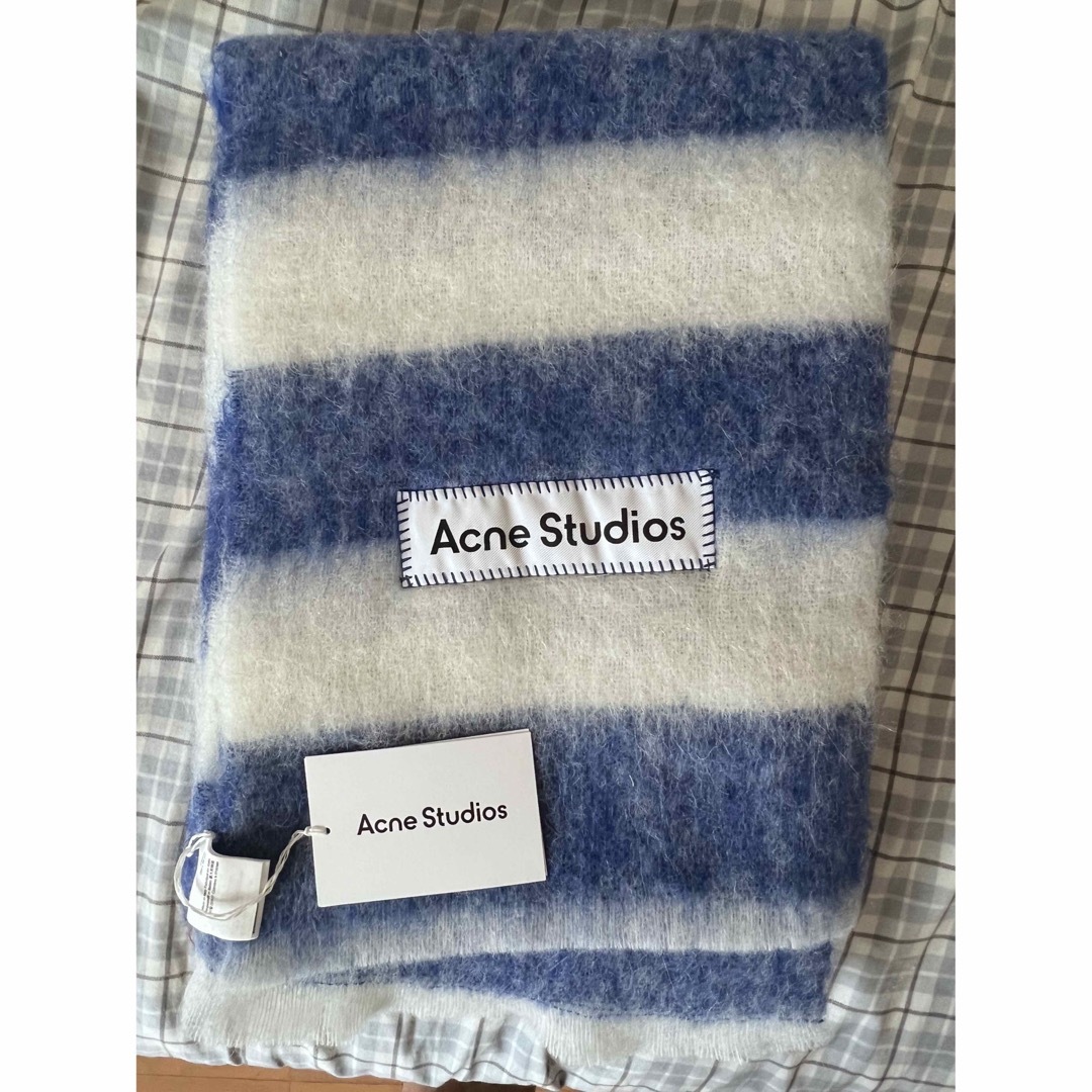 新品】Acne Studios ウールブレンド ストライプスカーフ マフラー