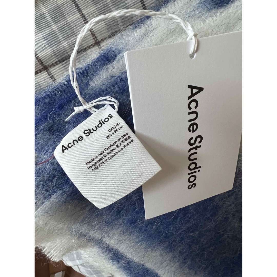 新品】Acne Studios ウールブレンド ストライプスカーフ マフラー
