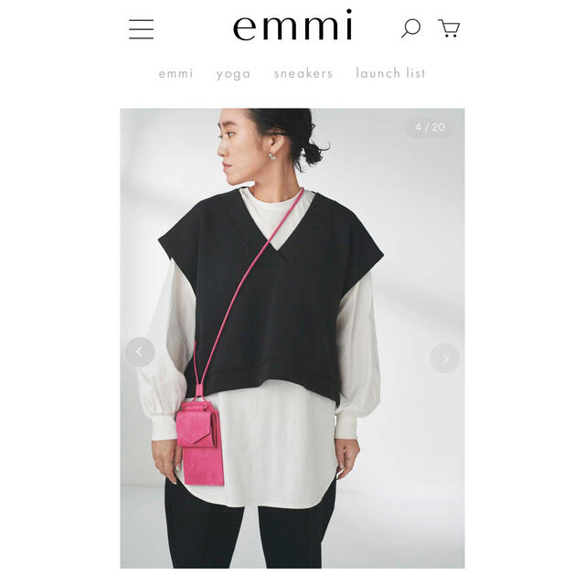 emmi atelier(エミアトリエ)のemmi atelier × AYA KANEKO eco ダンボールベスト レディースのトップス(カットソー(長袖/七分))の商品写真