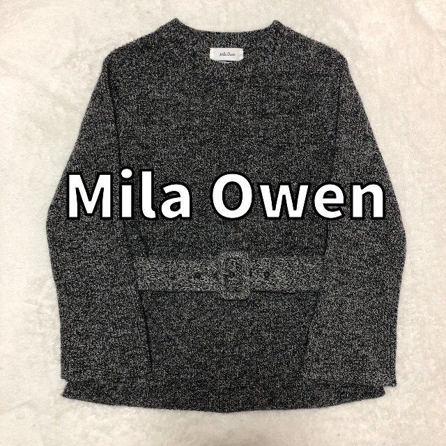 Mila Owen(ミラオーウェン)の【人気】Mila Owenミラオーウェン ニット セーター 100%ピュアウール レディースのトップス(ニット/セーター)の商品写真